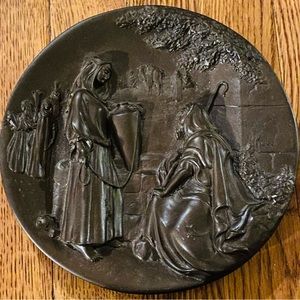 “Rebekah at the Well” Plate by Merri Roderick, Rhodes Studios